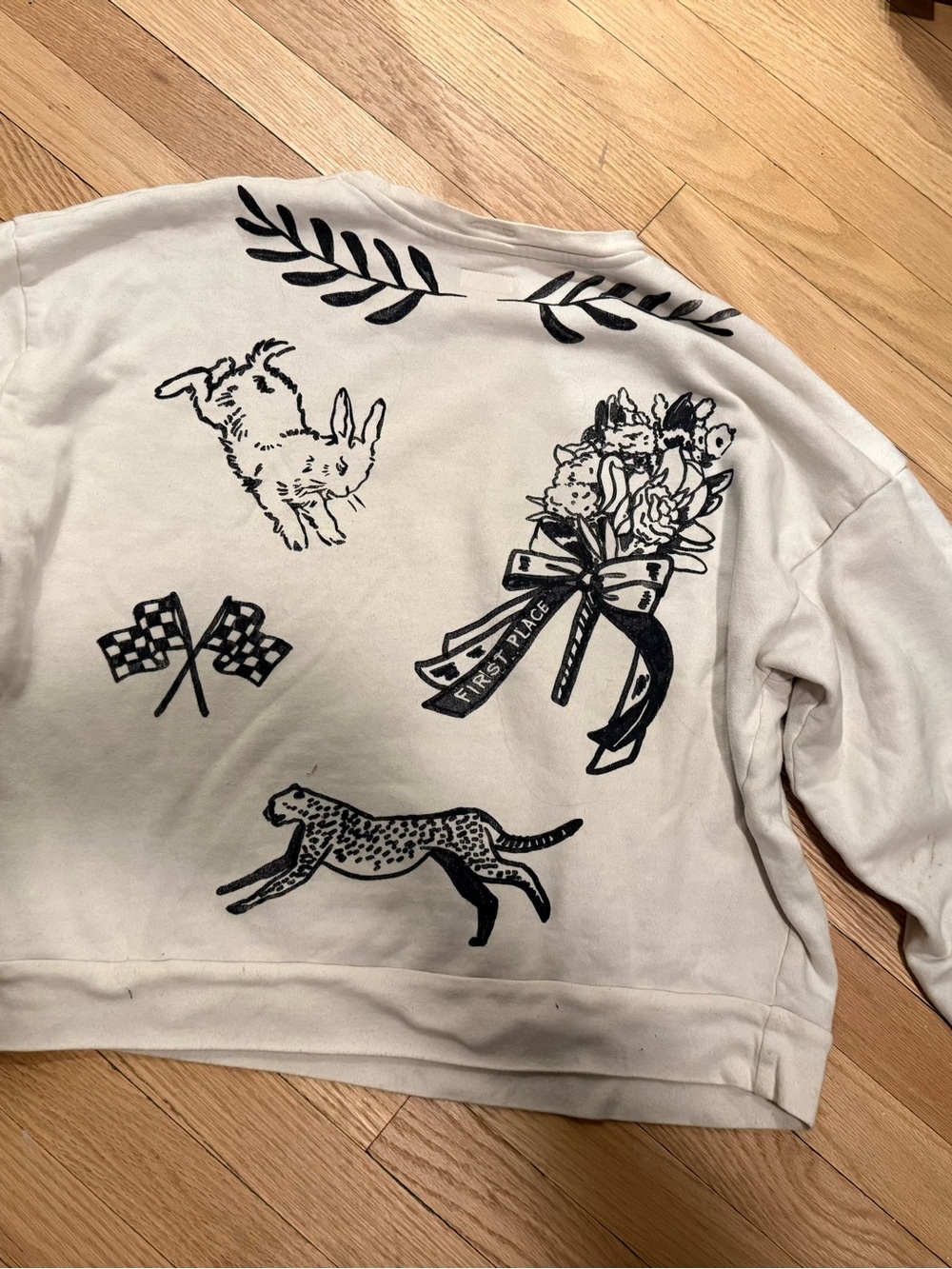 RARE Mother Denim sweatshirt - Winner’s circle - Picture 3 of 6